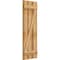 Ekena Millwork Spaced Board-n-Batten Shutters w/Z-Bar, Rough Sawn Western Red Cedar, 17 1/8W x 49H, PR RBS06Z17X049RWR - alternate 3